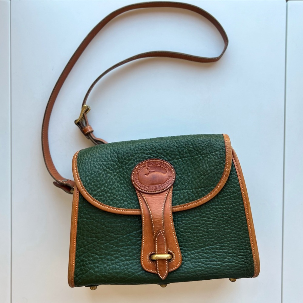 Dooney and Bourke vintage all weather leather logo satchel purse